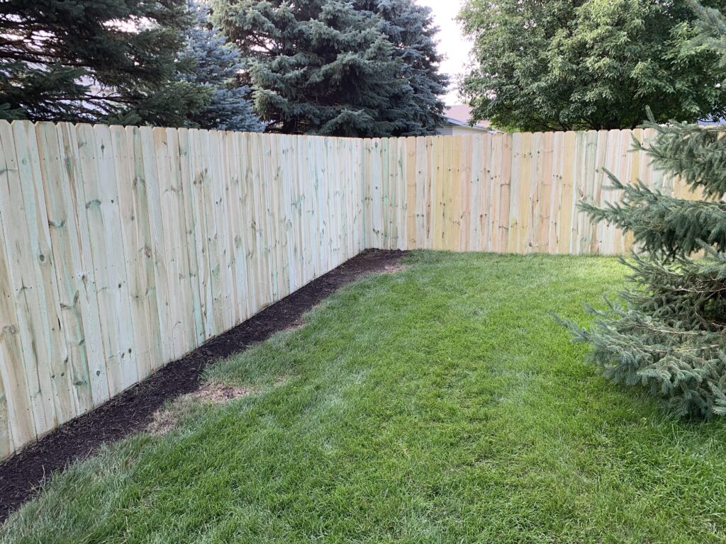 Professional residential fence installation and custom backyard privacy fencing in Lennox, SD.