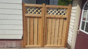 Custom wood gate repair and professional fence gate installation by a local handyman in Brandon, SD.