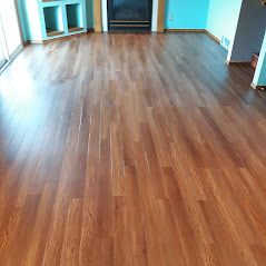 High-end waterproof luxury vinyl plank (LVP) flooring installation for a residential home remodel in Harrisburg, SD.