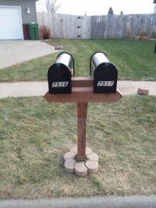 Professional curb-side mailbox replacement and secure post installation service in Sioux Falls, SD.